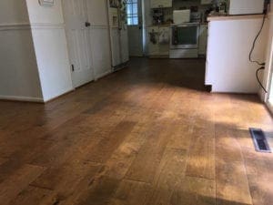 hardwood flooring in kitchen